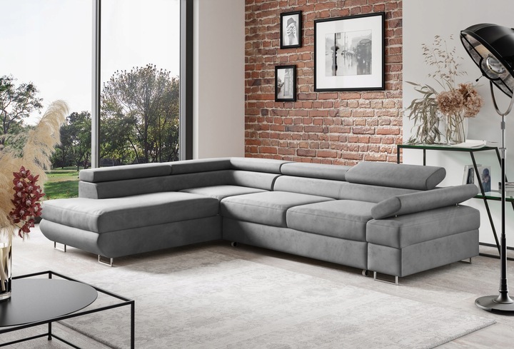 Narożnik Canada L rogówka, zagłówki piki f spania pojemnik DUZO