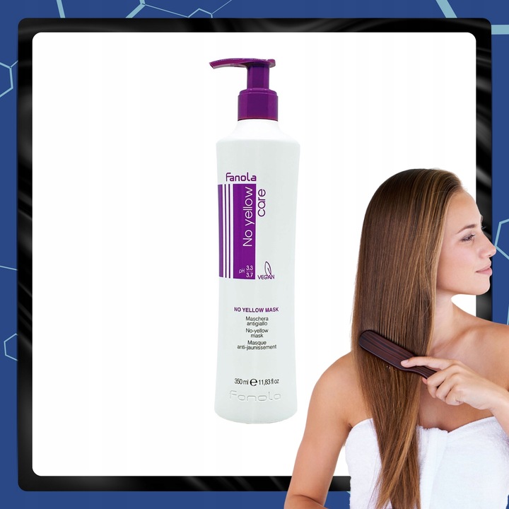 Maska do Włosów Blond NO YELLOW FANOLA Neutralizuje Żółte Odcienie 350ML