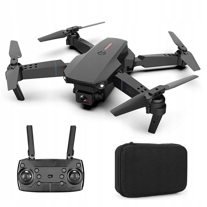 Dron z Kamerą i Podglądem Obrazu 2 Baterie Pokrowiec Stabilny Lot Żyroskop