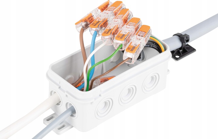 WAGO 221-2411 Szybkozłączka Przelotowa Drut Linka 2x0,2-4mm2 ORYGINAL 10szt