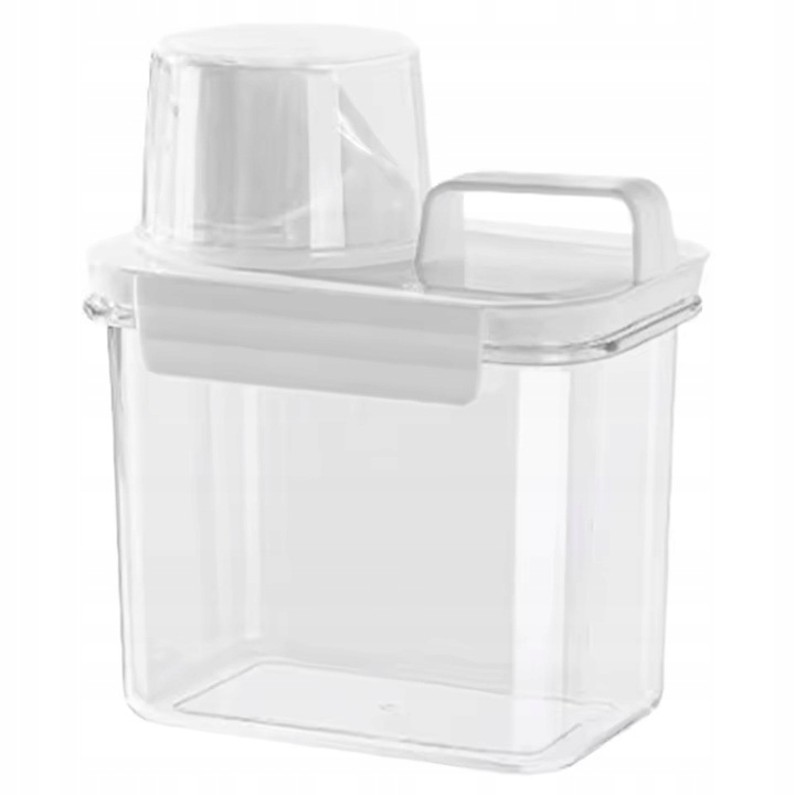 POJEMNIK NA PROSZEK DO PRANIA Z MIARKĄ PŁYN DO PŁUKANIA PUDEŁKO 1100ml