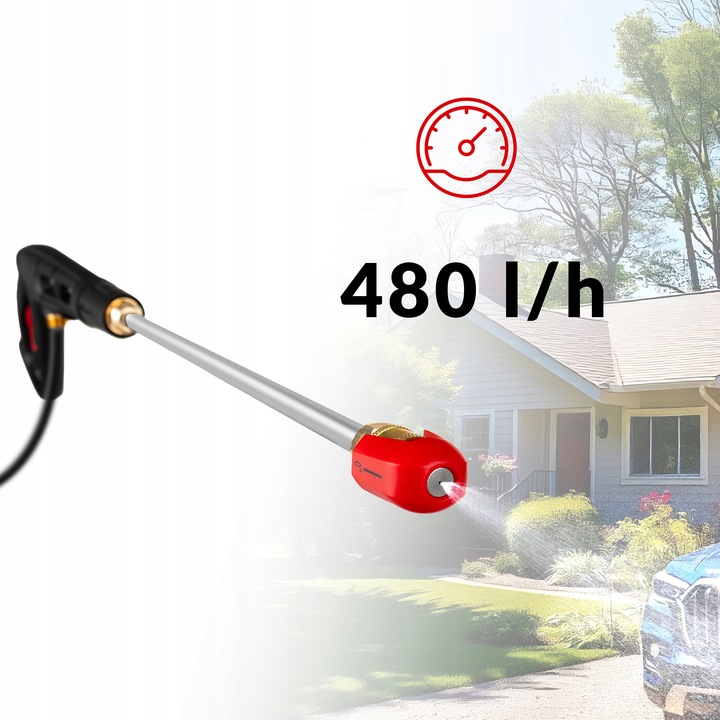 MYJKA CIŚNIENIOWA 350BAR MOSIĘŻNA POMPA 3000W INDUKCJA POTĘŻNA ZWIJACZ