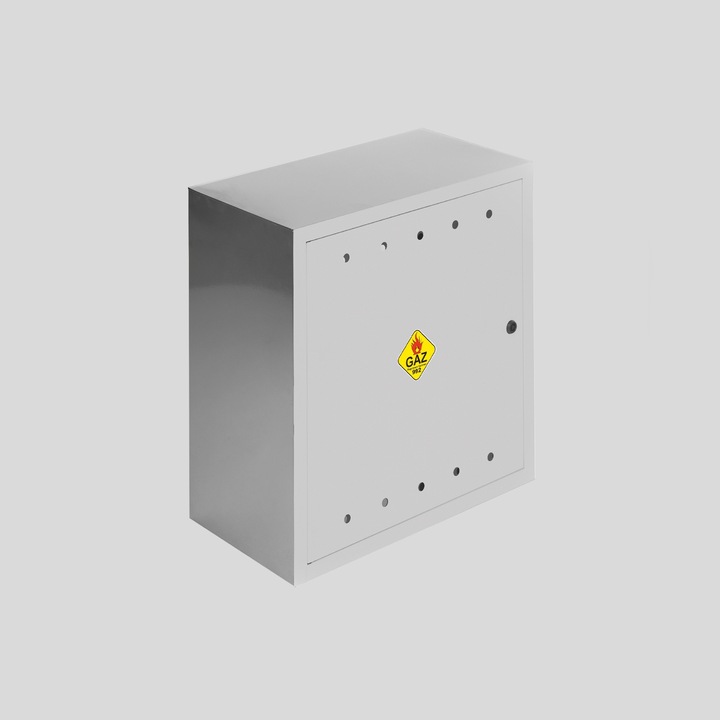 SKRZYNKA GAZOWA 60x60x25 SZAFKA STANDARD NA ZAWÓR GAZ KOLOR ŻÓŁTY