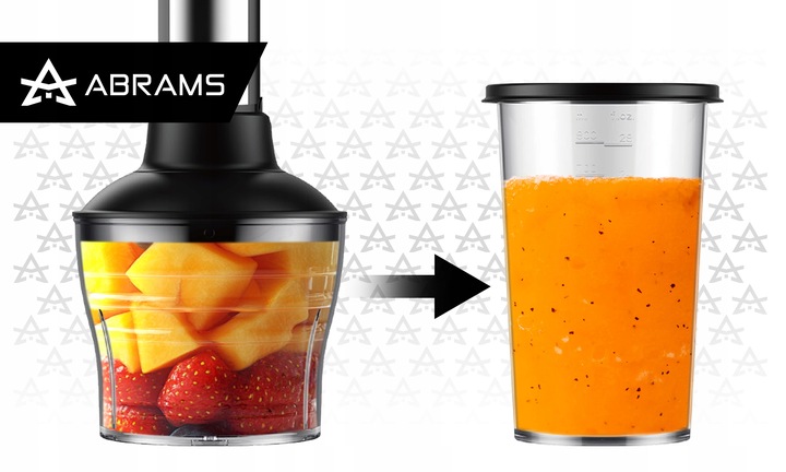 BLENDER RĘCZNY MIKSER WIELOFUNKCYJNY TRYB TURBO 1500 W OSTRZA TYTANOWE