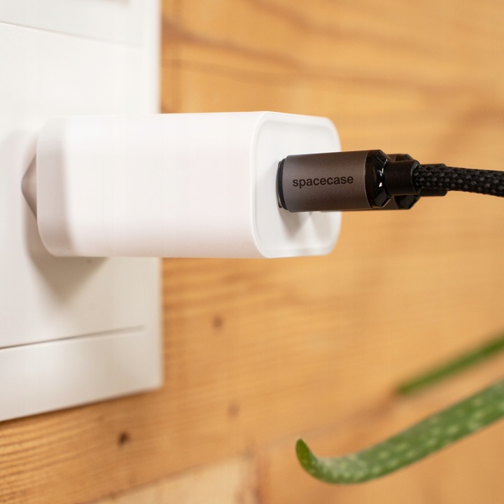 SPACECASE MOCNY KABEL USB-C DO USB-C TYP-C PD 60W 100CM SZYBKIE ŁADOWANIE