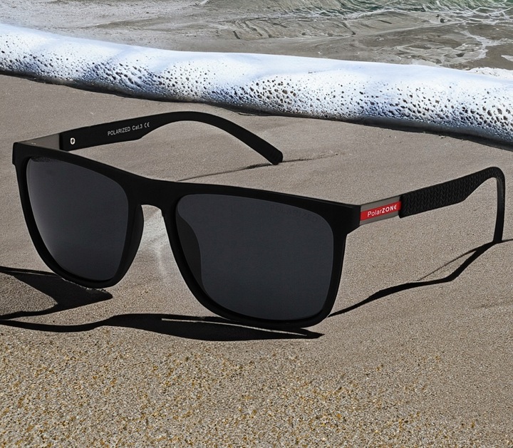 OKULARY PRZECIWSŁONECZNE MĘSKIE FILTR UV400 POLARYZACYJNE POLARZONE NERDY