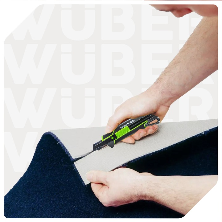 NÓŻ DO TAPET 18MM WYSUWANY TAPECIAK METALOWY ŁAMANE OSTRZE TAPICERSKI