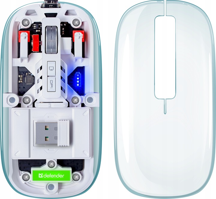 Myszka bezprzewodowa Defender IXES MM-999 optyczna 2400dpi 2.4GHz Bluetooth