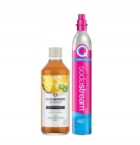 Cylinder z gazem SodaStream butla, nabój CO2 425g + Baza Crafted