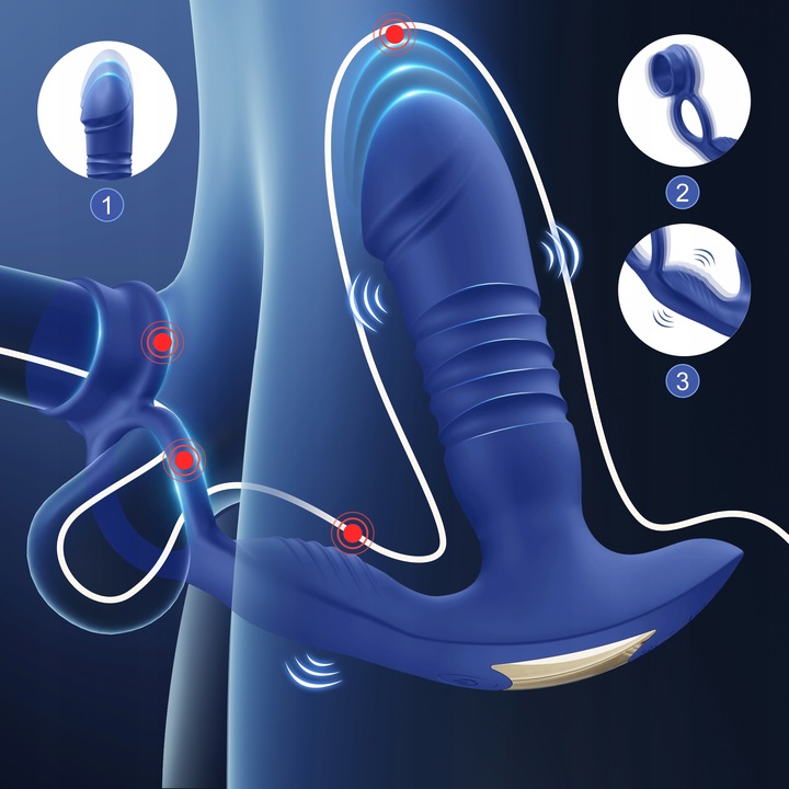Zdalnie sterowany masażer prostaty z aplikacją APP