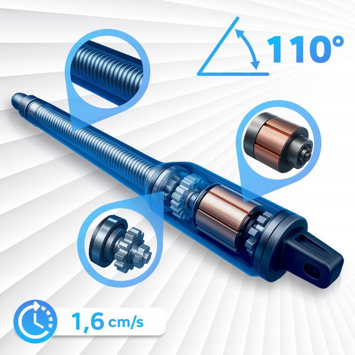 Napęd bramy dwuskrzydłowej WIFI ZESTAW 2x2m 400kg + 4 piloty + lampa LED