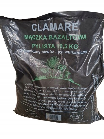 Mączka bazaltowa naturalny nawóz do roślin warzyw 19,5 kg