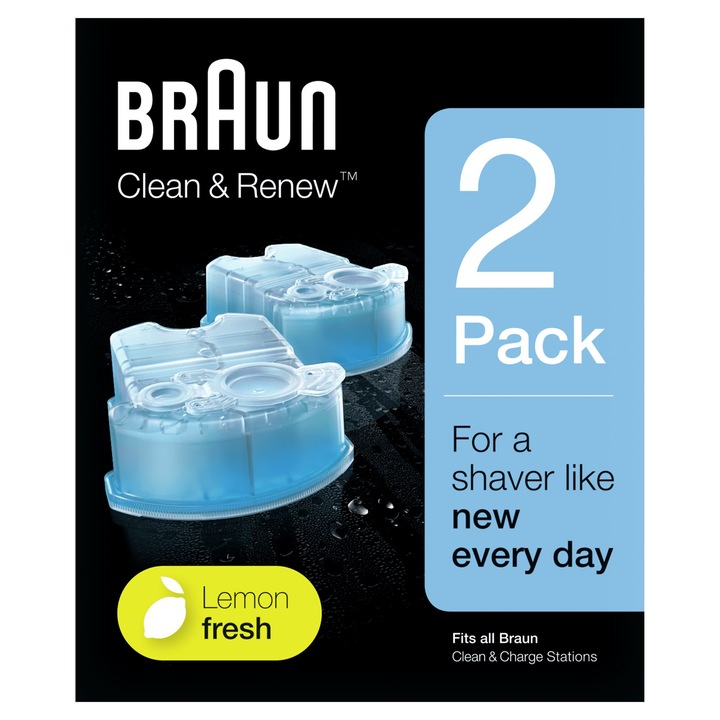 Braun CCR Clean & Renew Lemon Wkład Płyn do czyszczenia Golarek 2 szt