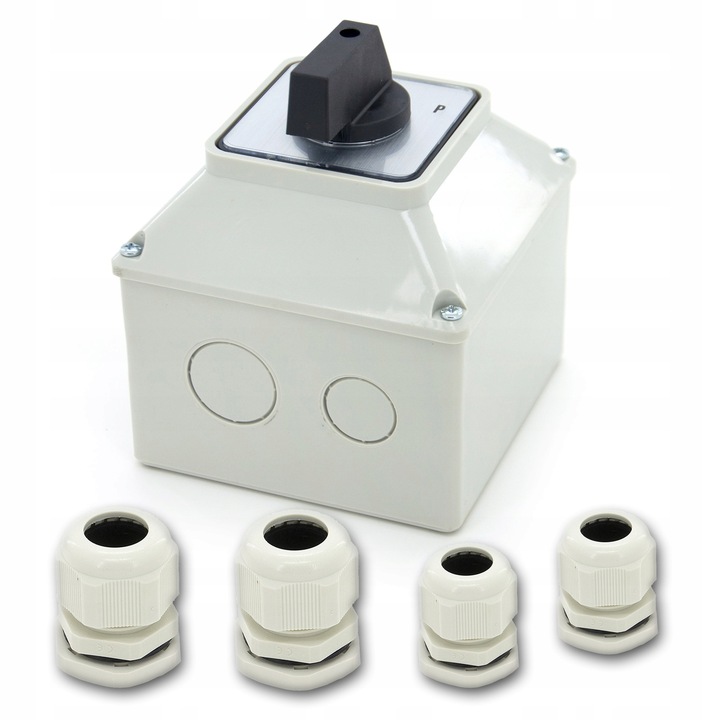 ŁĄCZNIK KRZYWKOWY 32A LEWO PRAWO W OBUDOWIE IP65