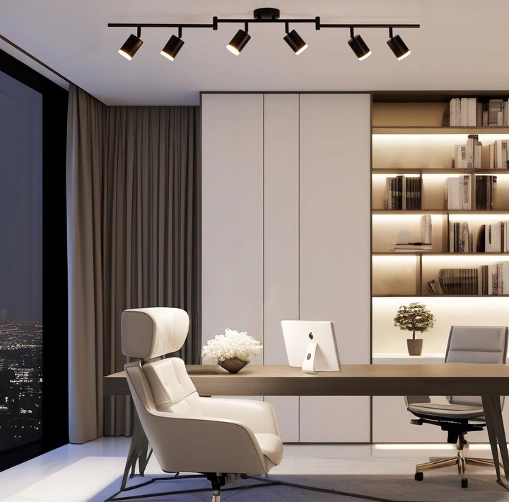 Lampa sufitowa kinkiet spot oprawa halogenowa natynkowa 6x GU10