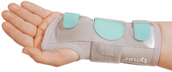 ORTEZA NADGARSTKA STABILIZATOR NA NADGARSTEK OPASKA NA RĘKĘ Z SZYNĄ NA RZEP