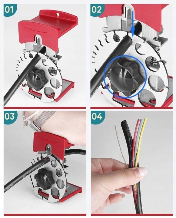 RĘCZNA KOROWARKA DO IZOLACJI KABLI PRZEWODÓW ODIZOLOWYWACZ