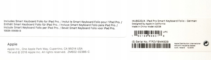 Klawiatura IPAD PRO SMART keyboard folio ETUI 11
