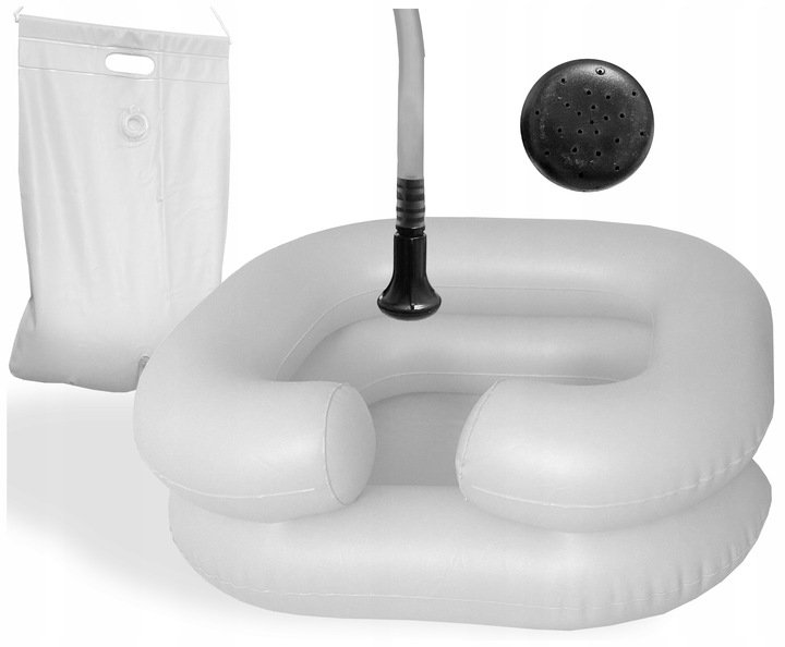 Basen do mycia głowy leżącego w łóżku miska do mycia włosów prysznic pompka