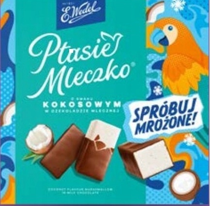 Wedel Ptasie Mleczko Kokos w Czekoladzie 340g