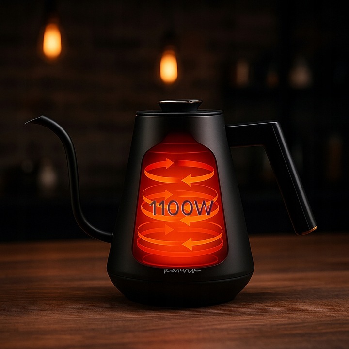 CZAJNIK ELEKTRYCZNY CYFROWY GOOSENECK Z REGULACJĄ TEMPERATURY 1100W 1L