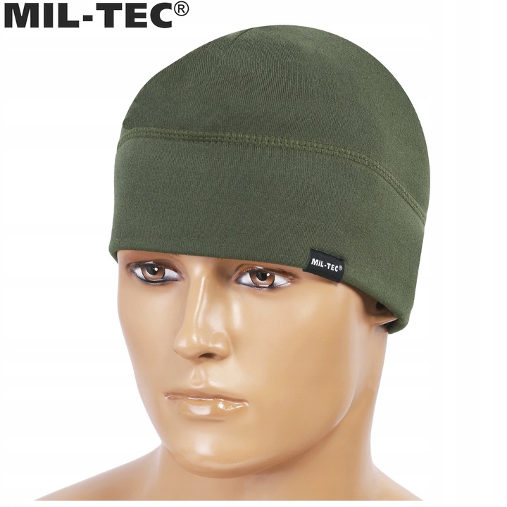 CZAPKA ZIMOWA TERMOAKTYWNA SPORTOWA MIL-TEC BEANIE SOFT POLAROWA OLIVE