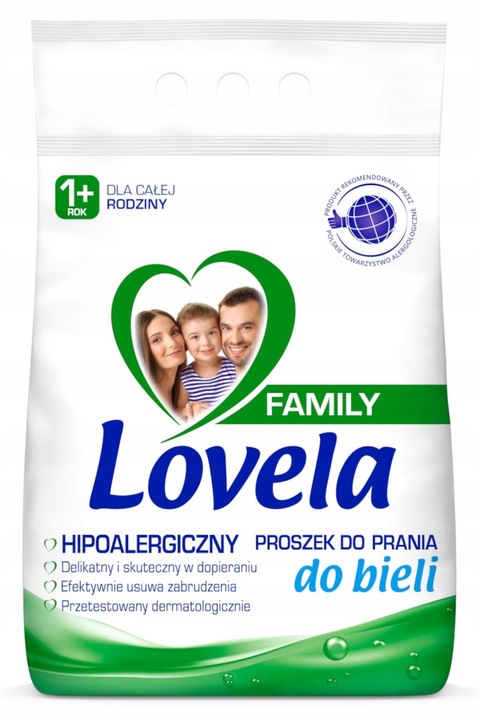 Zestaw Lovela Family Proszek do prania bieli i koloru 2 x 2,1 kg 56 prań