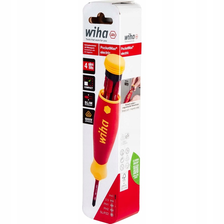 Wiha Wkrętak Wymiennymi Końcówkami Izolowany VDE