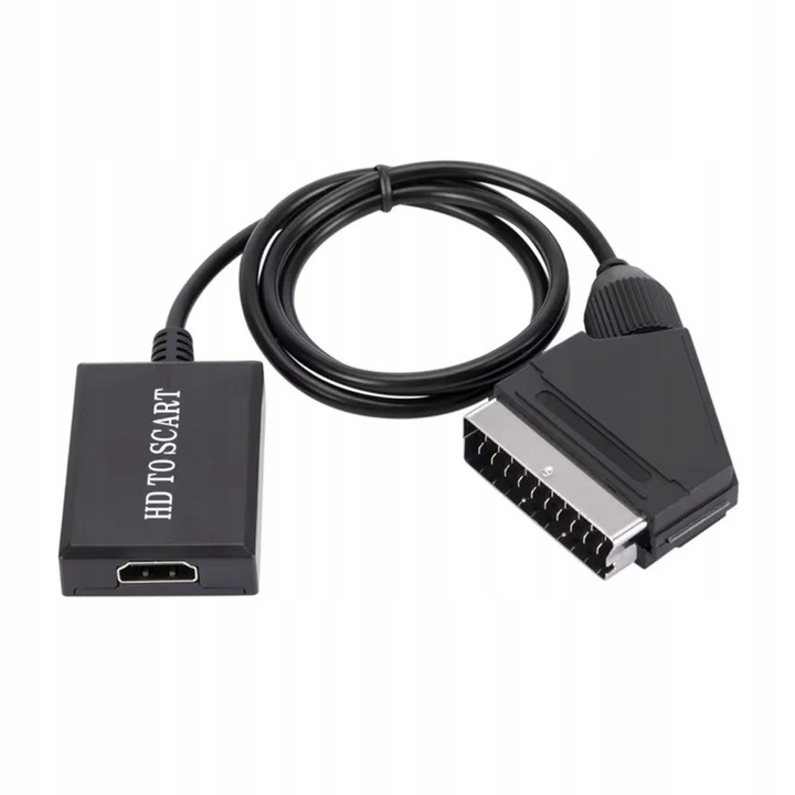 Kabel adapter konwerter z HDMI do Euro / Scart 1080p przejściówka TV