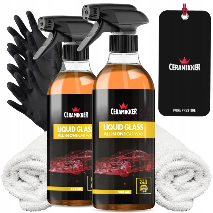 Quick Detailer Wosk Do Auta Na Mokro Nabłyszczacz do Lakieru Ceramikker 2x