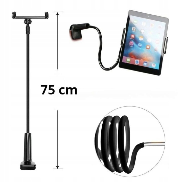 UCHWYT NA TABLET NA TELEFON STOJAK STATYW ELASTYCZNY MOCNY