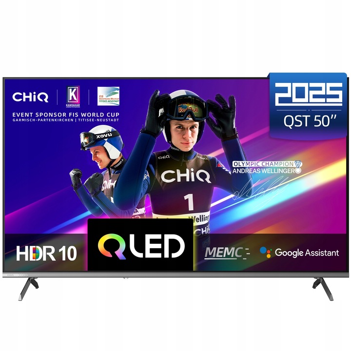 Telewizor QLED CHiQ U50QST 4K UHD Smart Google TV Dolby Audio DLNA
