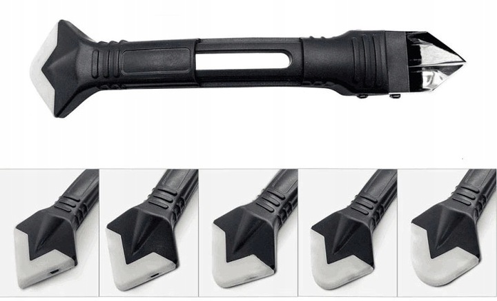 ZESTAW SZPACHELEK GUMEK KOŃCÓWEK DO SILIKONU PROFI