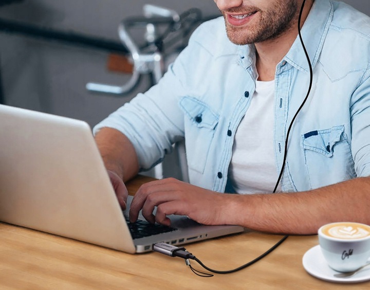 UGREEN LEKKI ADAPTER PRZEJŚCIÓWKA HUB USB 3.0 DO USB-C 3.1 QC 3.0 3A 5GBPS