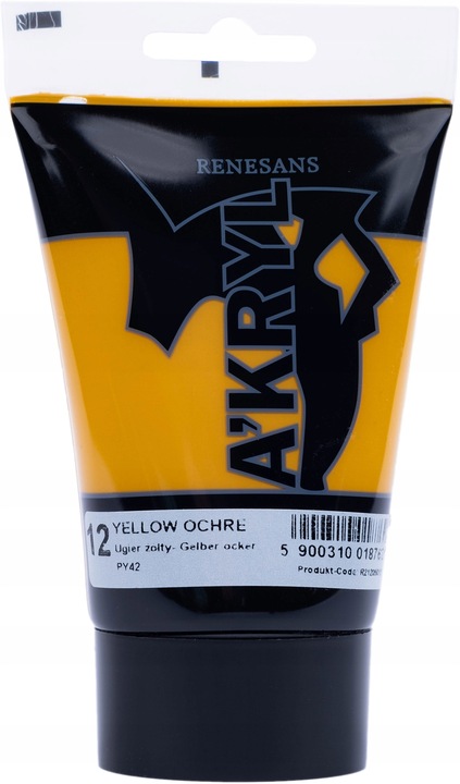 Renesans A'kryl zestaw farb akrylowych 12x100 ml.