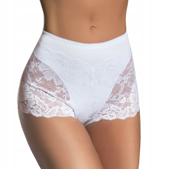 MAJTKI BAWEŁNIANE wysoki stan PLUS SIZE koronka