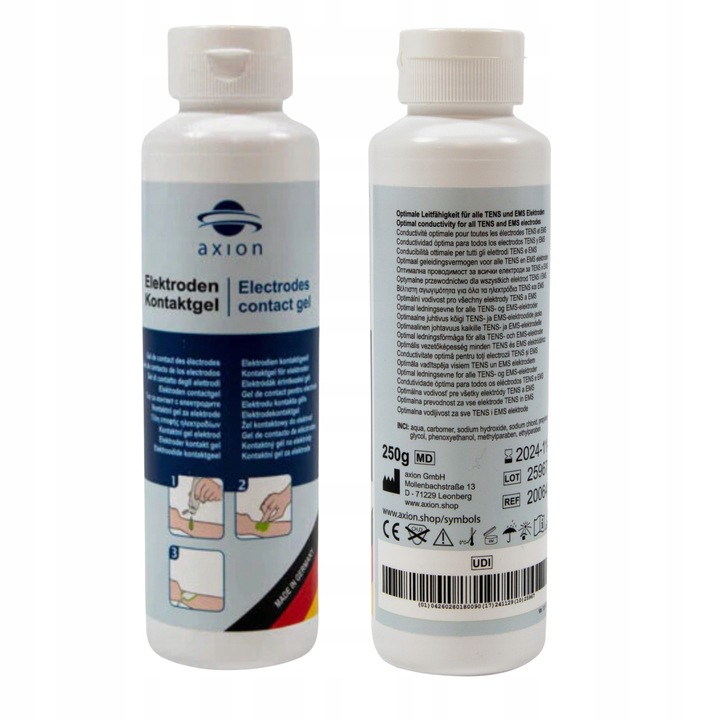 Żel przewodzący do elektrostymulacji mięśni kontaktowy tens ems 2 x