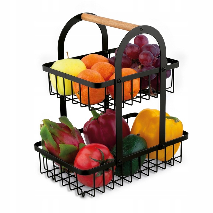 KOSZ na OWOCE piętrowy ORGANIZER koszyk Tadar Rainbow 27x18,5x31