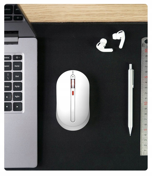 Xiaomi MWMM01 bezprzewodowa mysz USB + Bluetooth myszka 2w1 cicha OBURĘCZNA