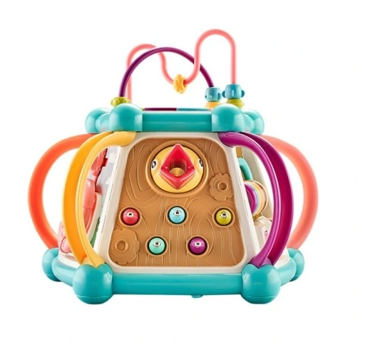 INTERAKTYWNA KOSTKA EDUKACYJNA DŹWIĘK ŚWIATŁO 7w1