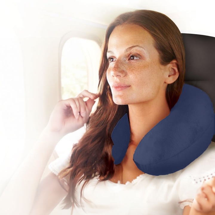 Poduszka Podróżna Turystyczna do Samolotu Zagłówek pod Głowę do Auta