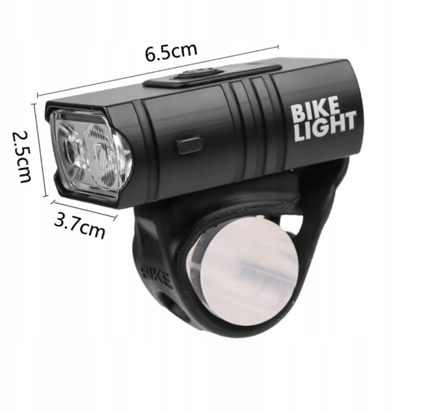 Zestaw LED oświetlenie Tył Przód na USB lampka rowerowa (E026)