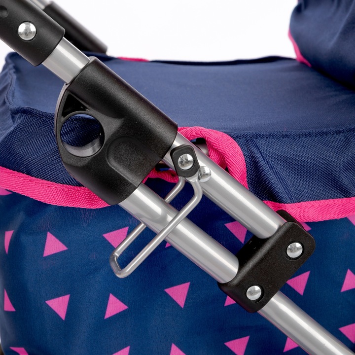 KINDERPLAY WÓZEK DLA LALEK GŁĘBOKI GONDOLA SKŁADANY TORBA REGULOWANA RĄCZKA