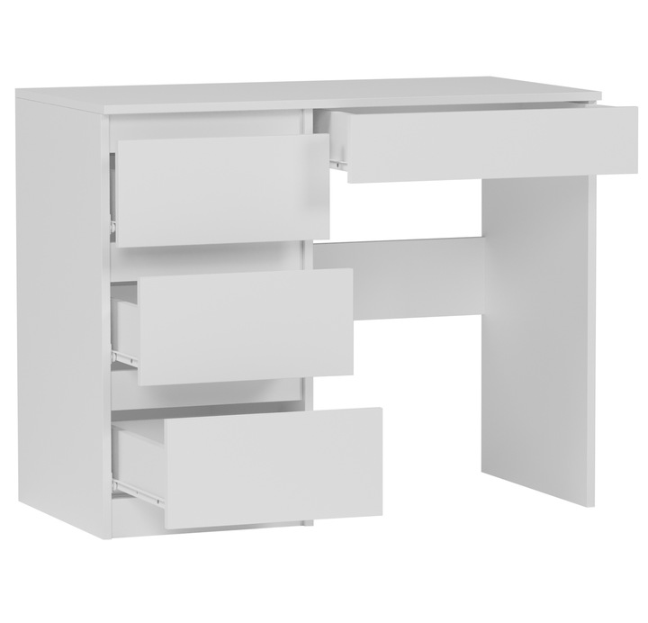 Meble Biurko komputerowe stolik 96cm białe N-34L