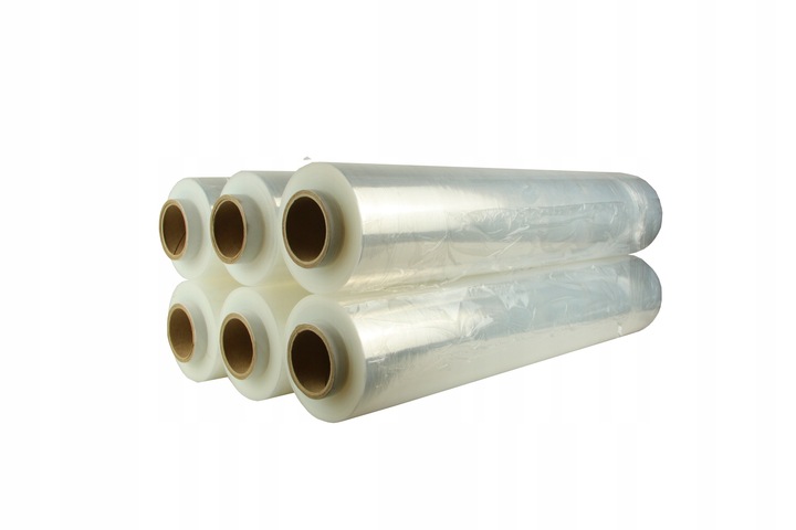 FOLIA STRETCH 3KG BEZBARWNA DUŻO FOLI CIENKA TULEJ