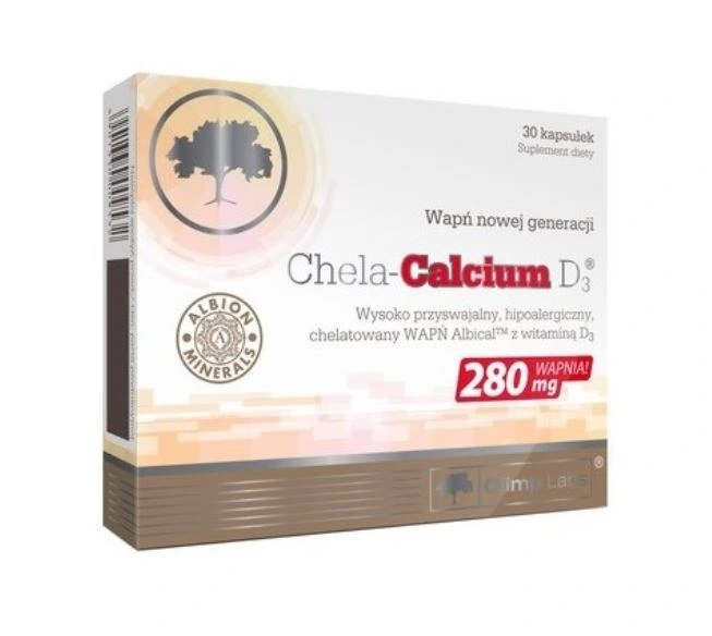 OLIMP CHELA-CALCIUM D3 30kaps ZDROWE KOŚCI ZĘBY