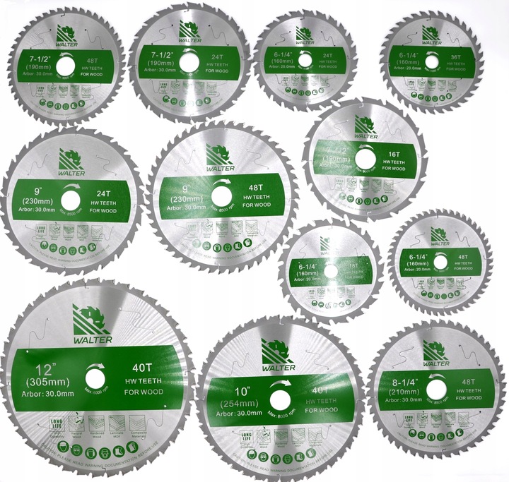 Tarcza Piła do drewna widiowa WALTER 254x30 z60