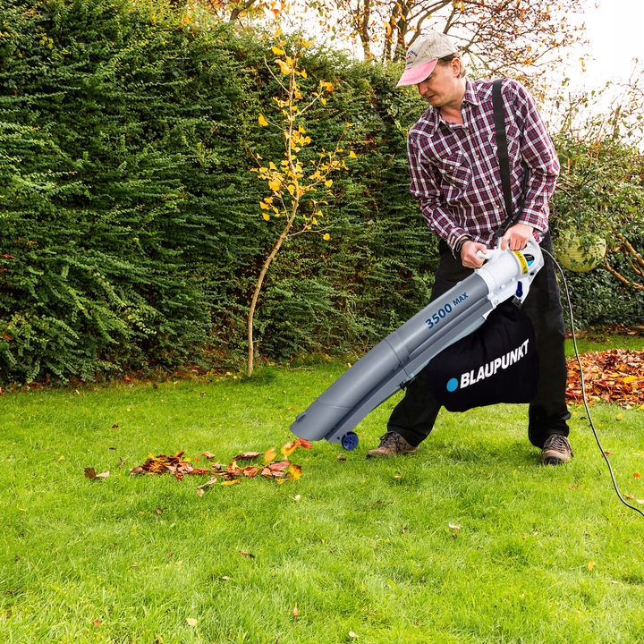 ODKURZACZ DMUCHAWA DO LIŚCI BLAUPUNKT REGULACJA 45L 3W1 ROZDRABNIACZ