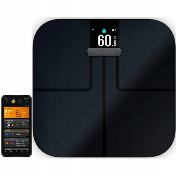 Inteligentna waga Garmin Index S2 Czarna