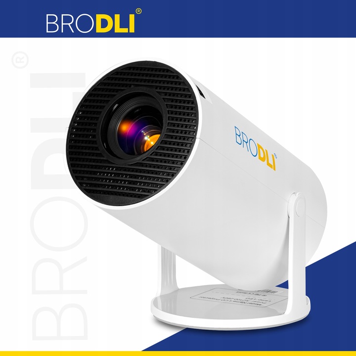 PROJEKTOR LED PRZENOŚNY RZUTNIK MULTIMEDIALNY ANDROID TV WI-FI